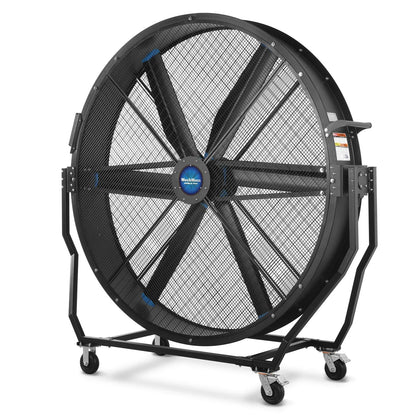 MechMaxx MF-79T Industrial Fan 79" Portable Tiltable Mobile High Volume Floor Fan Variable High-Efficiency PMSM Motor for Warehouse Workshop Gym New