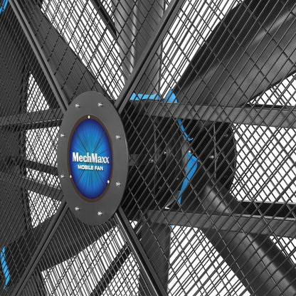 MechMaxx MF-79T Industrial Fan 79" Portable Tiltable Mobile High Volume Floor Fan Variable High-Efficiency PMSM Motor for Warehouse Workshop Gym New