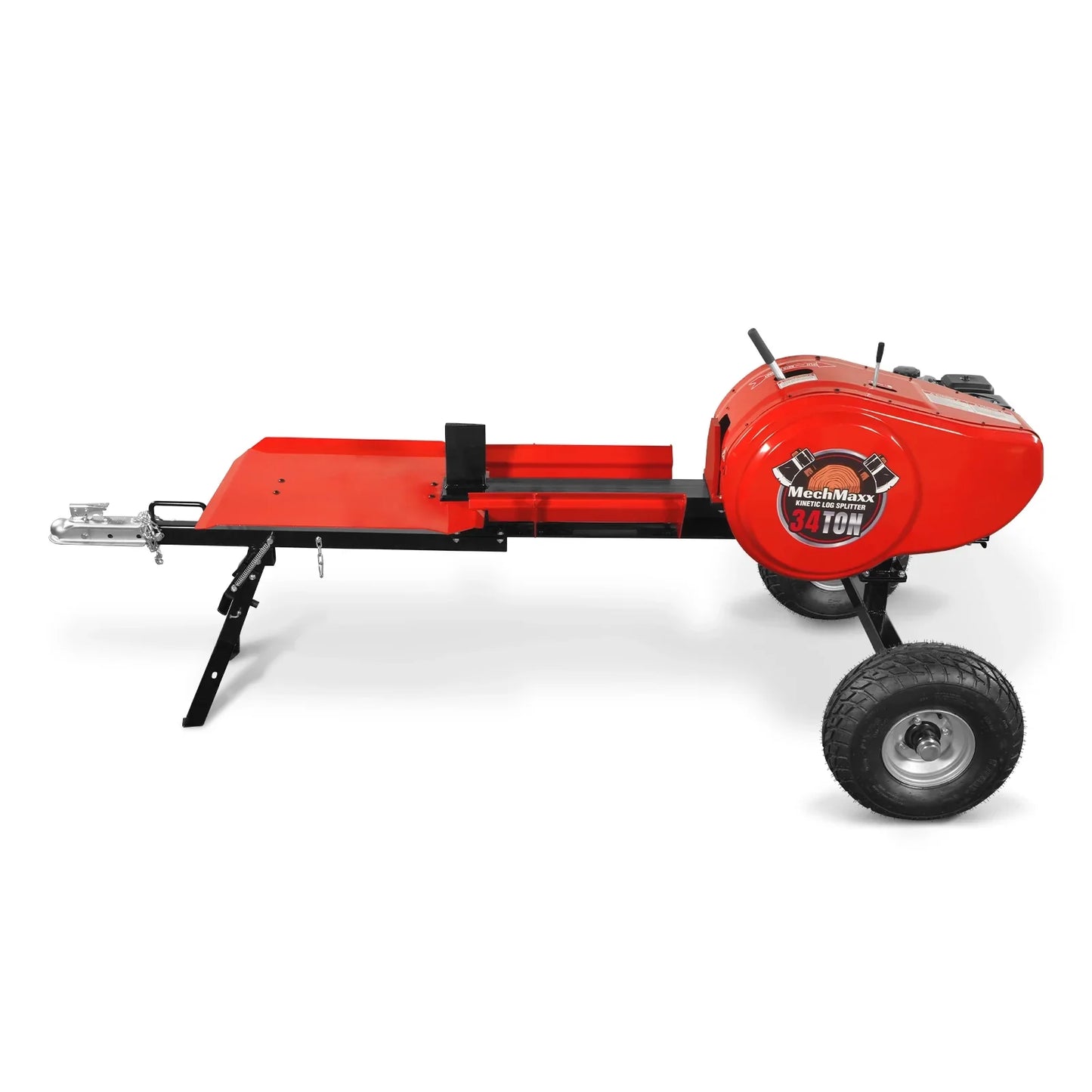 MechMaxx KT34 Log Splitter 34 Ton Kinetic Fast 7 HP Ducar Gasoline Engine 28" Log Dia Capacity 3-Sec Cycle Time New