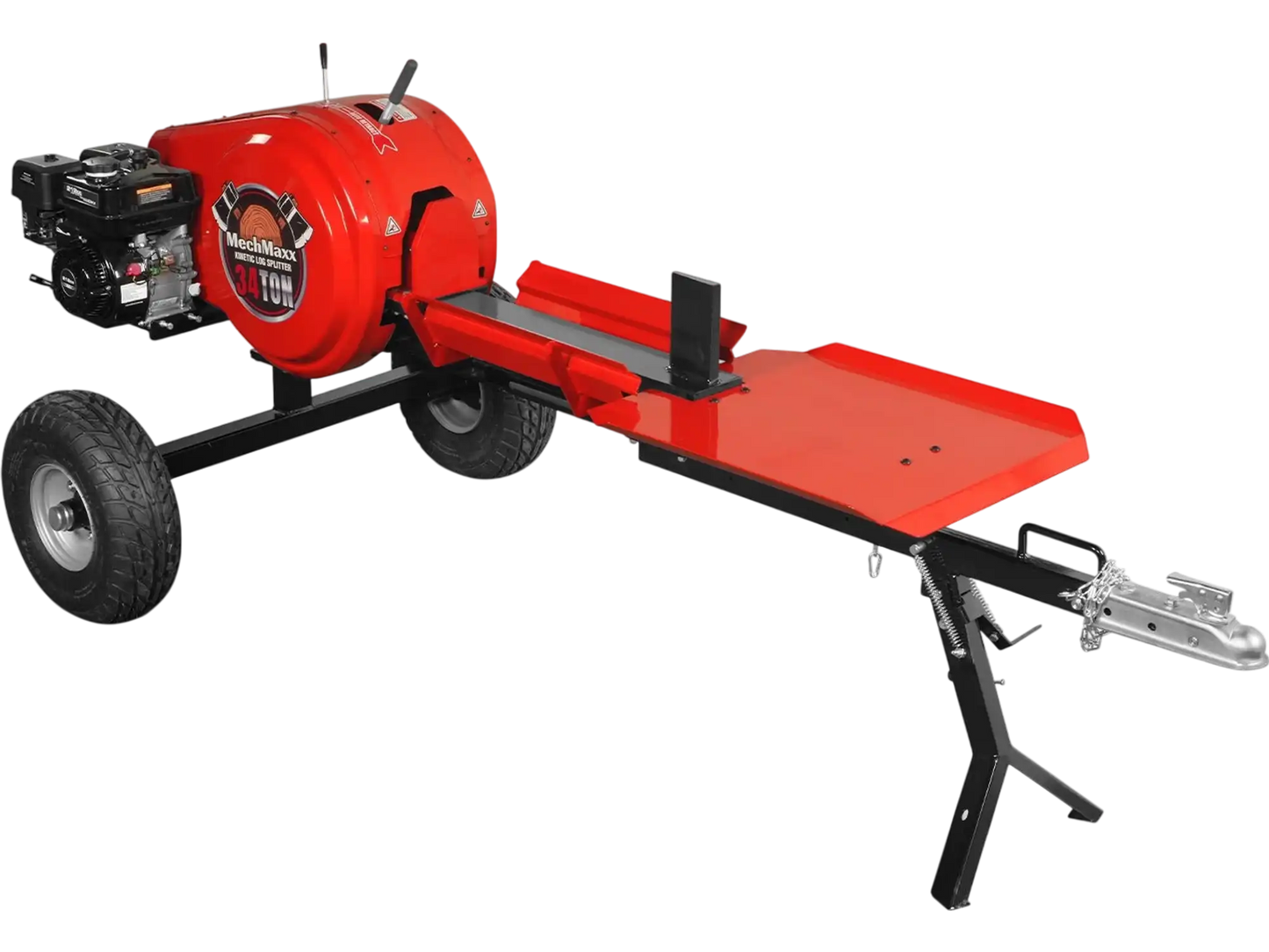MechMaxx KT34 Log Splitter 34 Ton Kinetic Fast 7 HP Ducar Gasoline Engine 28" Log Dia Capacity 3-Sec Cycle Time New