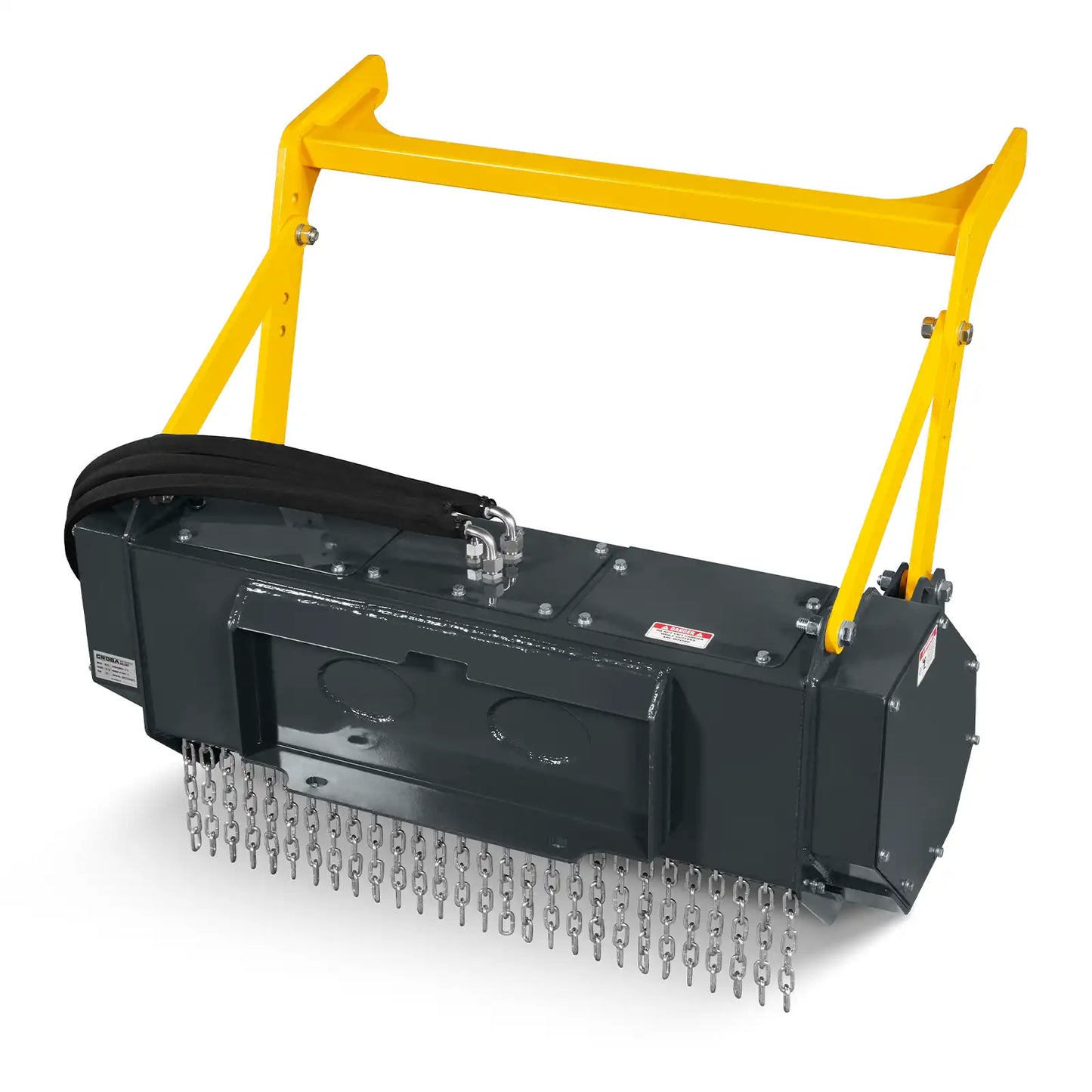 MechMaxx MCH37 Skid Steer Mulcher 37" Mini Drum Forestry Brush Mulcher Attachment 11 to 16 GPM New