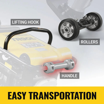 MechMaxx TR90L Tamping Rammer 6.5 HP 2700 lbs Impact Force Jumping Jack Tamper Compactor with Wheel Kit New