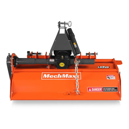 MechMaxx LRT45 Rotary Tiller 45" 3 Point Hitch Cat 1 Chain Drive PTO Shaft Included 15-35 HP New