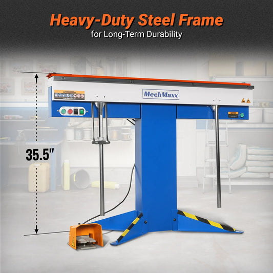 MechMaxx 650e Magnetic Pan and Box Brakes 48" Industrial Heavy Duty Sheet Metal Brake 20 Gauge Capacity New