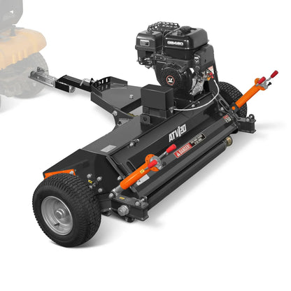 MechMaxx ATV120 Flail Mower 48" Tow-Behind ATV Offset 15HP 459cc Electric Start Gas Engine Adjustable Mowing Height New