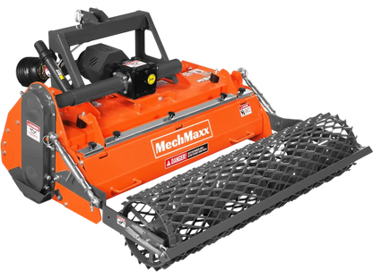 MechMaxx RSB48 Rotary Tiller 48" Stone Burier Reverse Rotary Tiller 3 Point Hitch Cat.1 Chain Drive PTO Shaft Included Slip Clutch 20-45 HP New