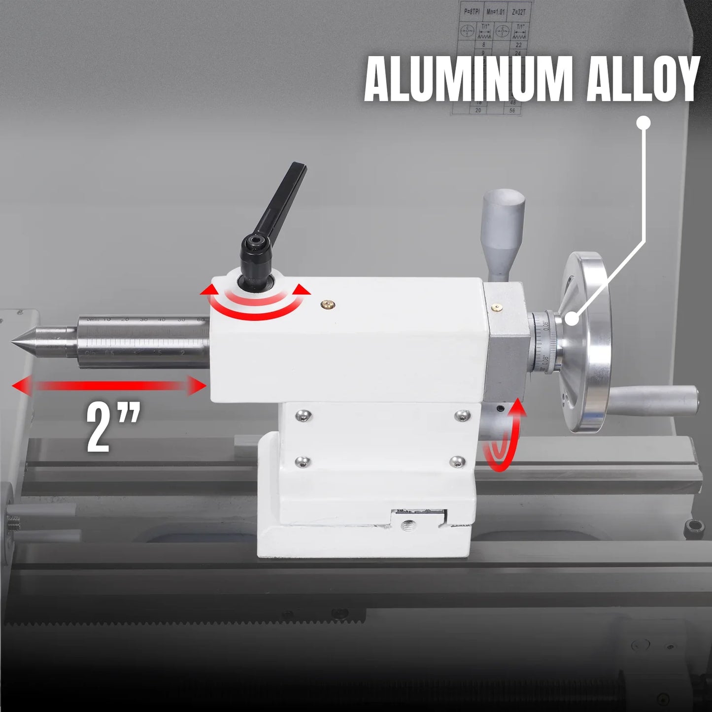 MechMaxx 1030V Metal Lathe 10 x 30" Benchtop Variable Speed High Precision Brushless Motor 1.5 HP 0-2000 RPM 1.5" Spindle Bore New
