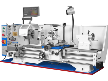 MechMaxx 1337G4 Metal Lathe 13 x 37" Industrial Heavy Duty Bench Full Norton Gear Box High Precision Variable Speed 1.5HP 64-1500 RPM New