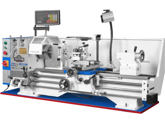 MechMaxx 1337G4 Metal Lathe 13 x 37" Industrial Heavy Duty Bench Full Norton Gear Box High Precision Variable Speed 1.5HP 64-1500 RPM New