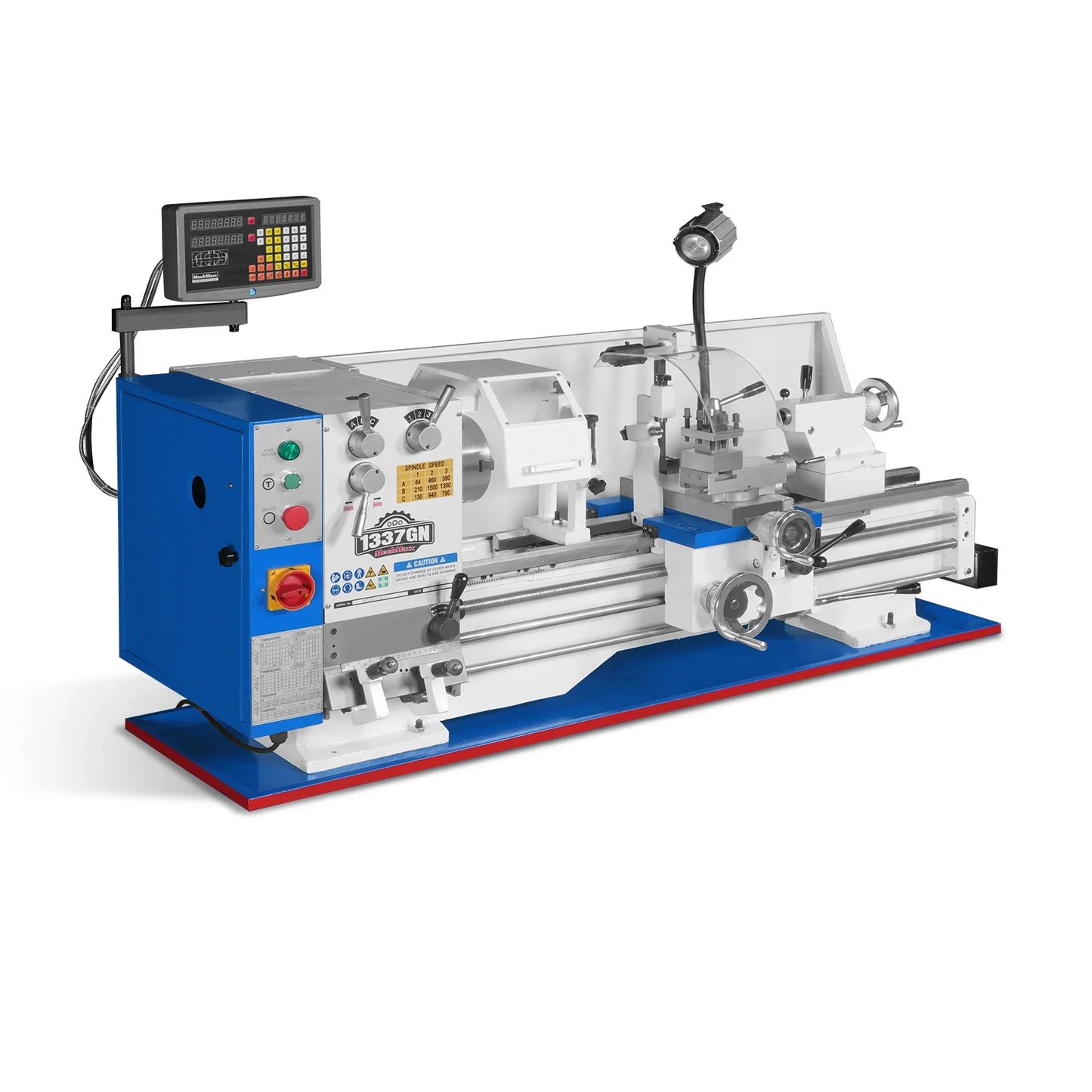 MechMaxx 1337G4 Metal Lathe 13 x 37" Industrial Heavy Duty Bench Full Norton Gear Box High Precision Variable Speed 1.5HP 64-1500 RPM New