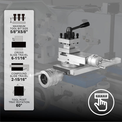 MechMaxx 1340G Metal Lathe 13 x 40" Industrial Heavy Duty Bench High Precision Variable Speed 2HP 70-2000 RPM Four-Axis Sliding System New
