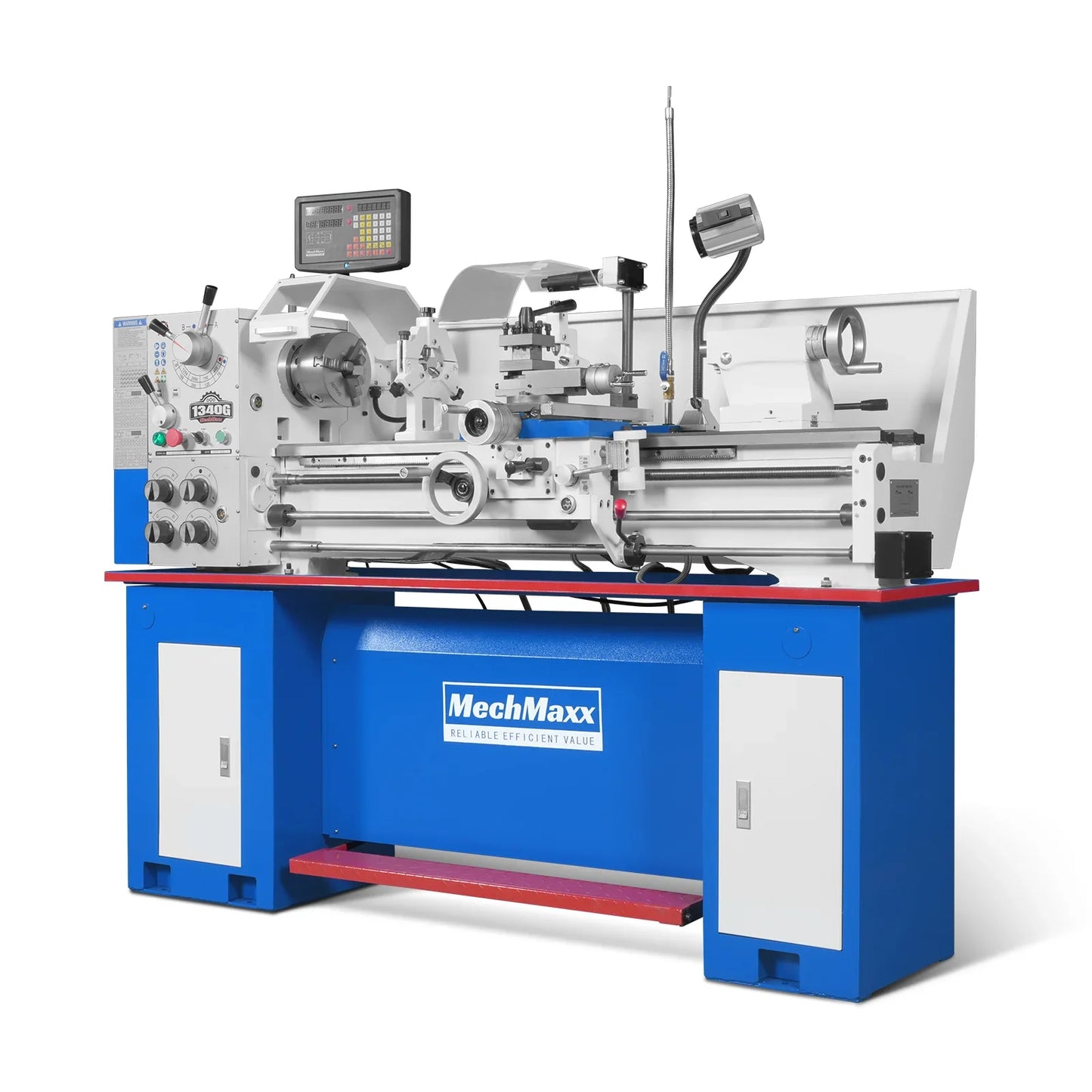 MechMaxx 1340G Metal Lathe 13 x 40" Industrial Heavy Duty Bench High Precision Variable Speed 2HP 70-2000 RPM Four-Axis Sliding System New