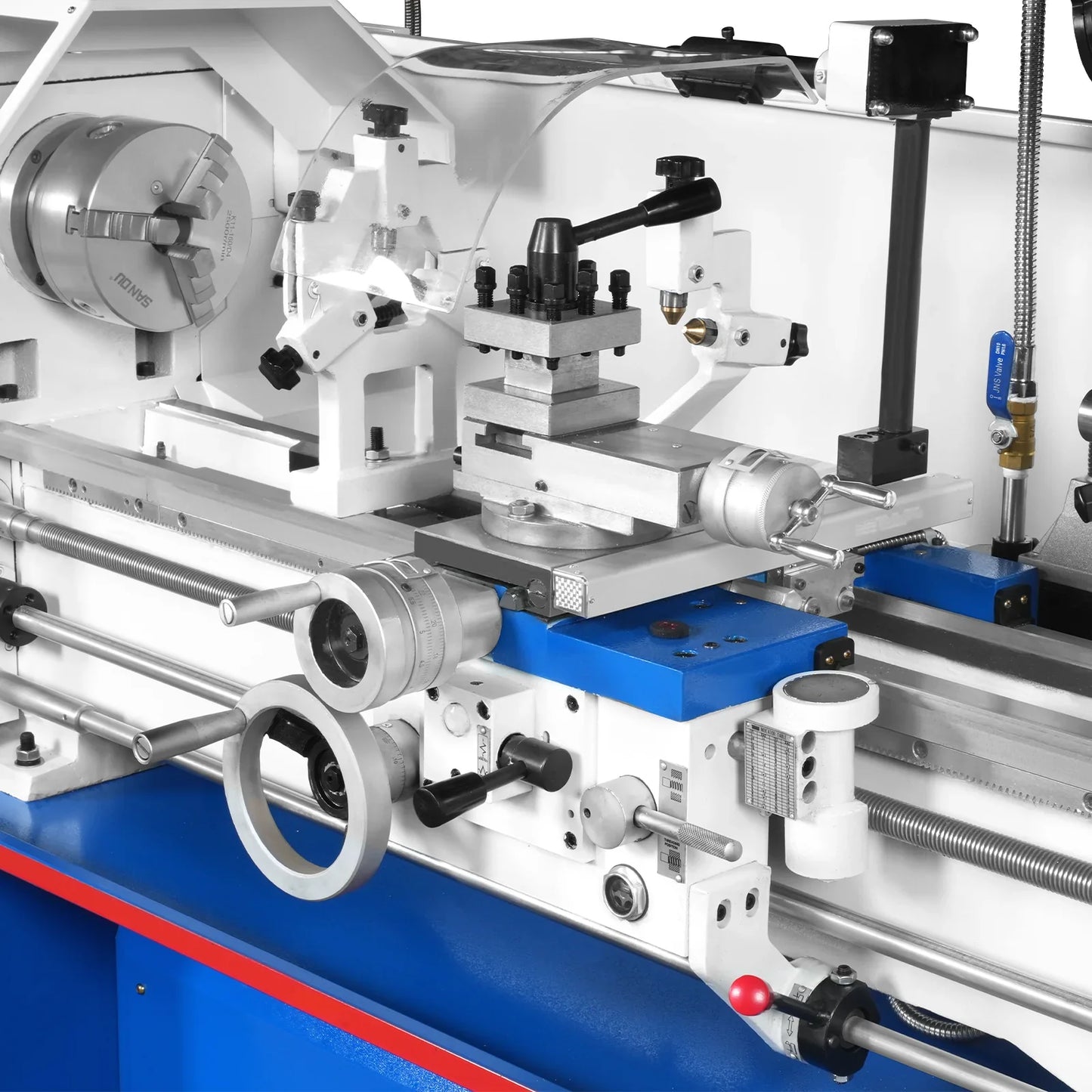 MechMaxx 1340G Metal Lathe 13 x 40" Industrial Heavy Duty Bench High Precision Variable Speed 2HP 70-2000 RPM Four-Axis Sliding System New