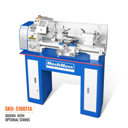 MechMaxx 1022V Metal Lathe 10" x 22" Industrial Benchtop High Precision Variable Speed 1.5HP Brushless Motor 0-2000 RPM Without Stand New
