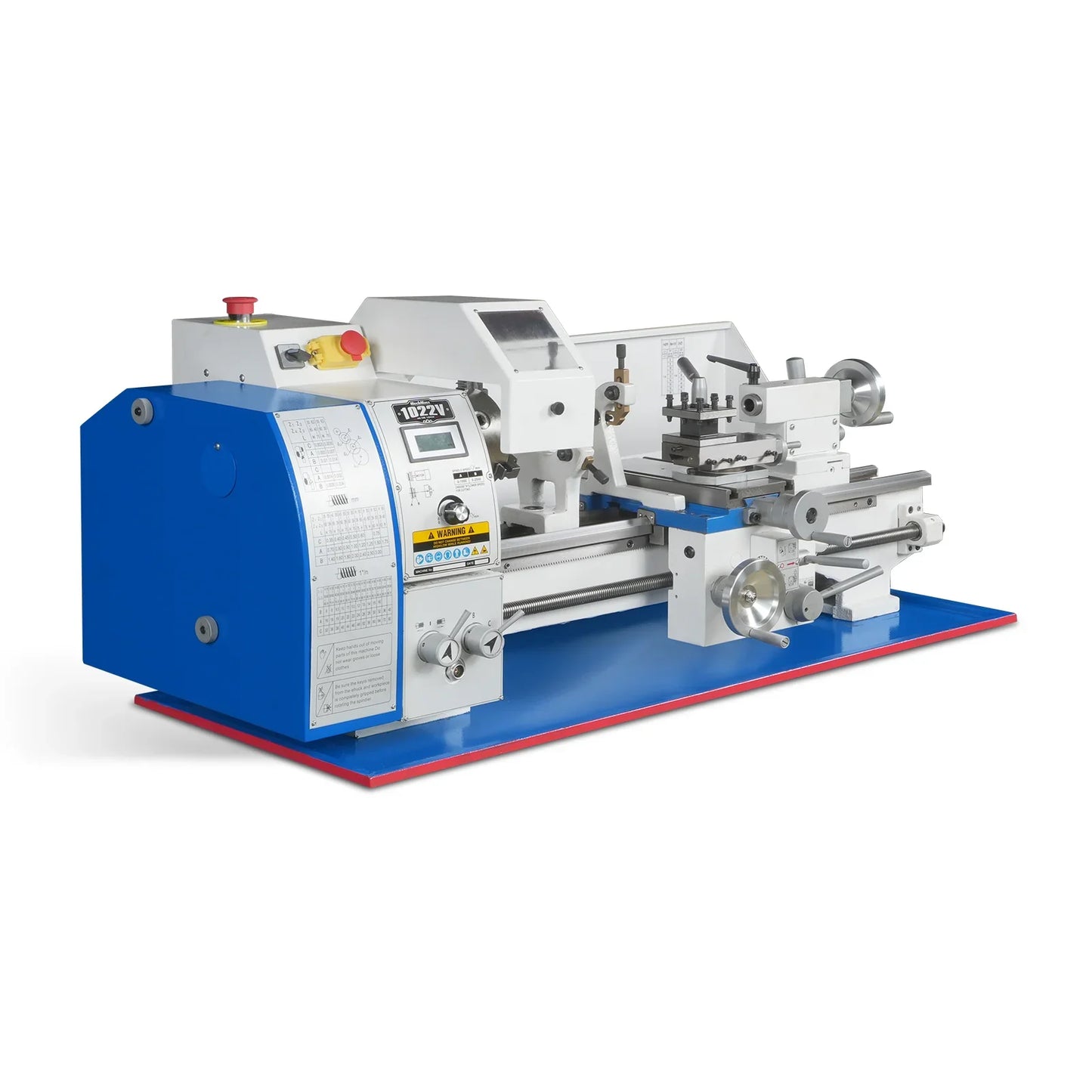 MechMaxx 1022V Metal Lathe 10" x 22" Industrial Benchtop High Precision Variable Speed 1.5HP Brushless Motor 0-2000 RPM Without Stand New