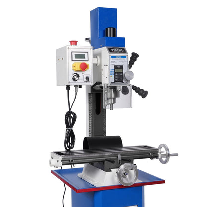 MechMaxx VM18L Mill Drill Machine 6x20" Benchtop Variable Speed R8 Spindle 1 HP 110V Brushless Motor New