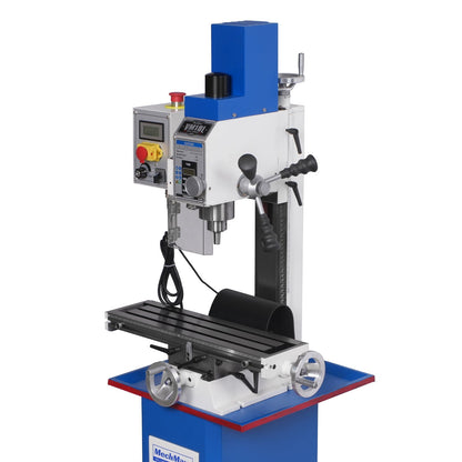 MechMaxx VM18L Mill Drill Machine 6x20" Benchtop Variable Speed R8 Spindle 1 HP 110V Brushless Motor New