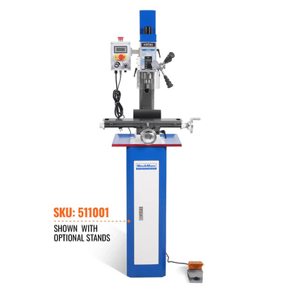 MechMaxx VM18L Mill Drill Machine 6x20" Benchtop Variable Speed R8 Spindle 1 HP 110V Brushless Motor New