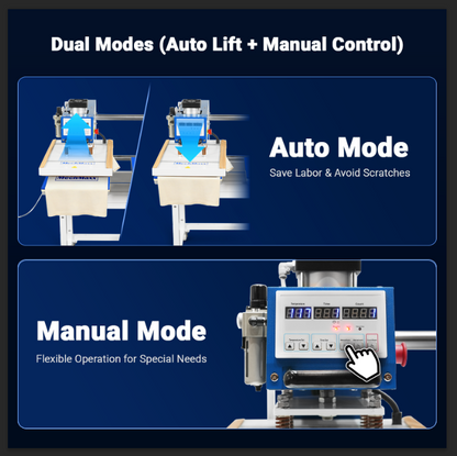MechMaxx PUD1624 Heat Press 16x24" Commercial Pneumatic Dual Platen Auto Lift Digital Sublimation Transfer Machine 110V 2.2HP New