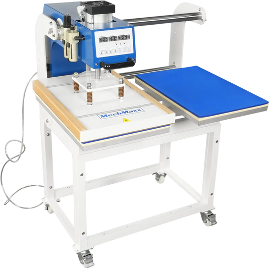 MechMaxx PUD1624 Heat Press 16x24" Commercial Pneumatic Dual Platen Auto Lift Digital Sublimation Transfer Machine 110V 2.2HP New