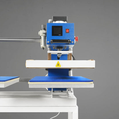MechMaxx PUD1624LCD Heat Press 16x24" Commercial Pneumatic Dual Platen Auto Lift Digital Sublimation Transfer Machine Full Touch LCD Screen AIRTAC Parts 110V 2.2HP New