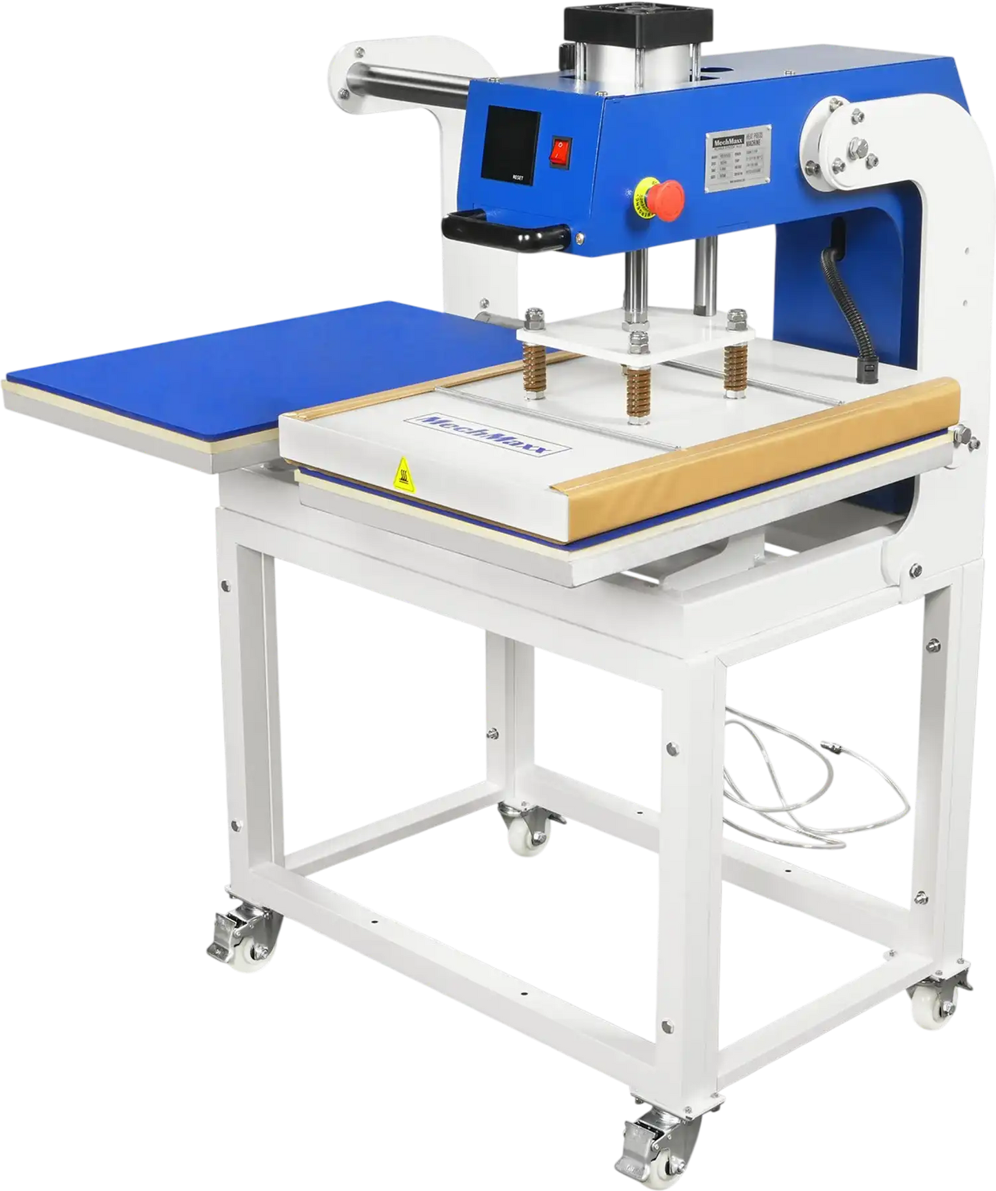 MechMaxx PUD1624LCD Heat Press 16x24" Commercial Pneumatic Dual Platen Auto Lift Digital Sublimation Transfer Machine Full Touch LCD Screen AIRTAC Parts 110V 2.2HP New