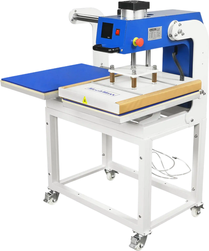 MechMaxx PUD1624LCD Heat Press 16x24" Commercial Pneumatic Dual Platen Auto Lift Digital Sublimation Transfer Machine Full Touch LCD Screen AIRTAC Parts 110V 2.2HP New