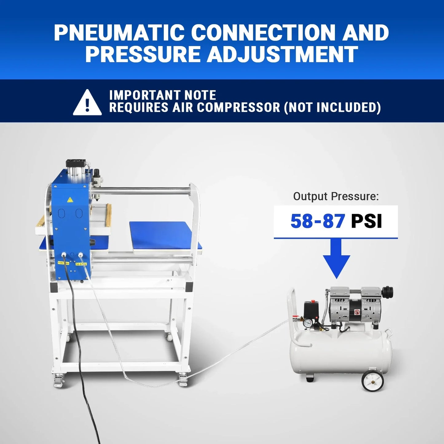 MechMaxx PUD1624-L Heat Press 16x24" Commercial Pneumatic Dual Platen Infrared Positioning Auto Lift Sublimation Transfer Machine Digital LCD Control 110V 2.2HP New