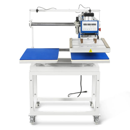 MechMaxx PUD1624-L Heat Press 16x24" Commercial Pneumatic Dual Platen Infrared Positioning Auto Lift Sublimation Transfer Machine Digital LCD Control 110V 2.2HP New