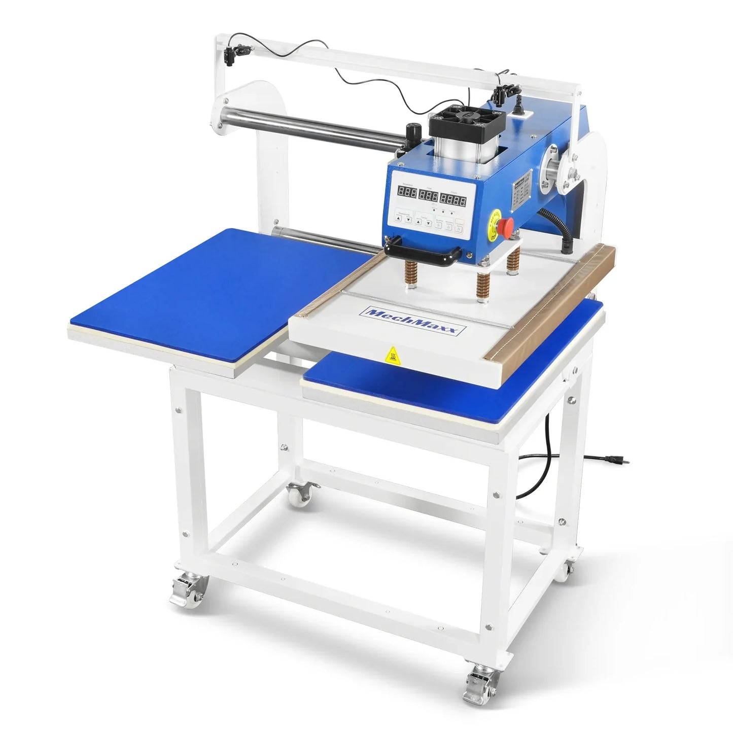 MechMaxx PUD1624-L Heat Press 16x24" Commercial Pneumatic Dual Platen Infrared Positioning Auto Lift Sublimation Transfer Machine Digital LCD Control 110V 2.2HP New