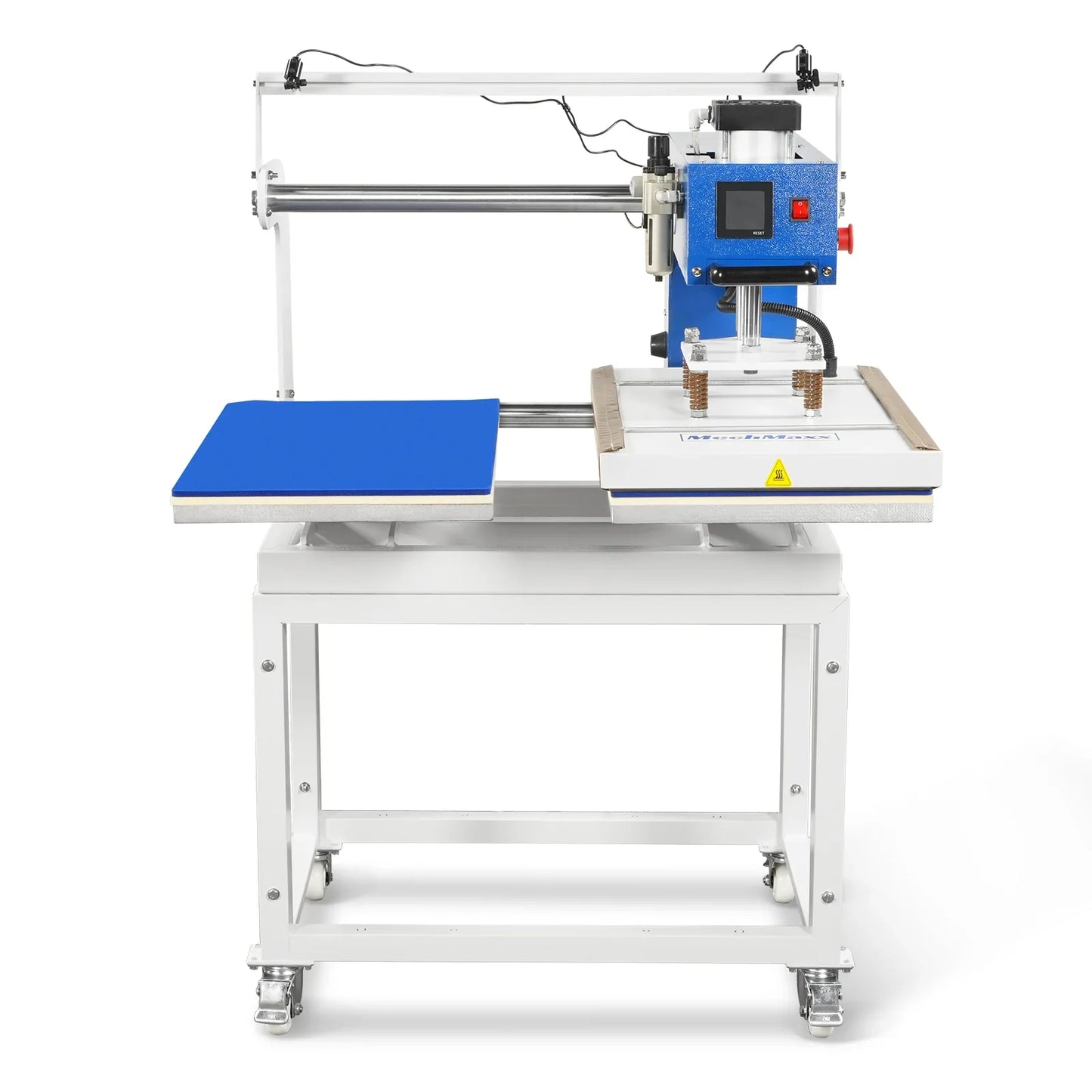 MechMaxx PUD1624LCD-L Heat Press 16x24" Commercial Pneumatic Dual Platen Infrared Positioning Auto Lift Sublimation Transfer Machine Full Touch LCD Screen 110V 2.2HP New