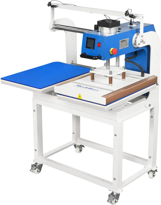 MechMaxx PUD1624LCD-L Heat Press 16x24" Commercial Pneumatic Dual Platen Infrared Positioning Auto Lift Sublimation Transfer Machine Full Touch LCD Screen 110V 2.2HP New