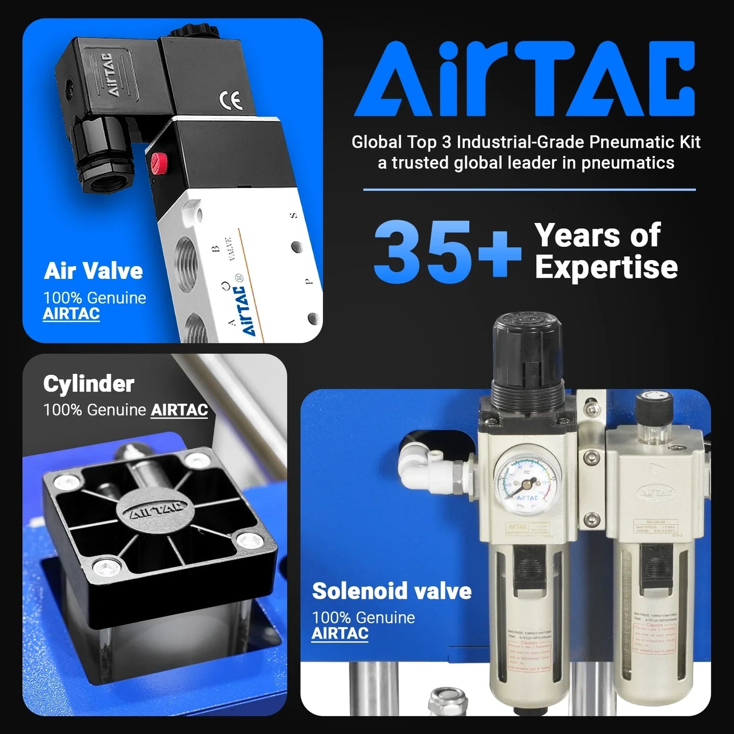 MechMaxx PUD2024 Heat Press 20x24" Commercial Pneumatic Dual Platen Auto Lift Sublimation Transfer Machine AIRTAC 110V 4HP New