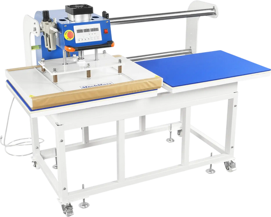 MechMaxx PUD2432 Heat Press 24x32" Industrial Pneumatic Dual Platen Auto Lift Digital Sublimation Transfer Machine 220V 8HP New