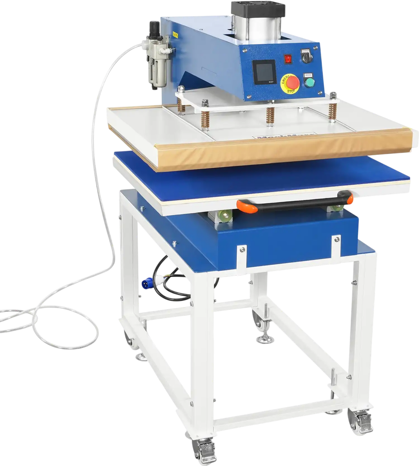 MechMaxx PS2432S Heat Press 24x32" Industrial Pneumatic Single Station Slide-Out Worktable LCD Touchscreen Sublimation Machine 220V 8HP New