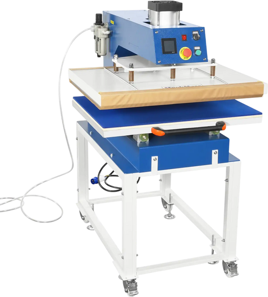 MechMaxx PS2432S Heat Press 24x32" Industrial Pneumatic Single Station Slide-Out Worktable LCD Touchscreen Sublimation Machine 220V 8HP New