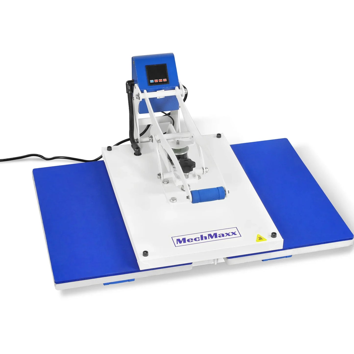 MechMaxx MD1624 Heat Press 16x24" Auto Open Dual Platen Semi-Automatic Magnetic Lift Digital LCD 110V 1.87HP 1400W New