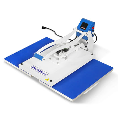 MechMaxx MD1624 Heat Press 16x24" Auto Open Dual Platen Semi-Automatic Magnetic Lift Digital LCD 110V 1.87HP 1400W New