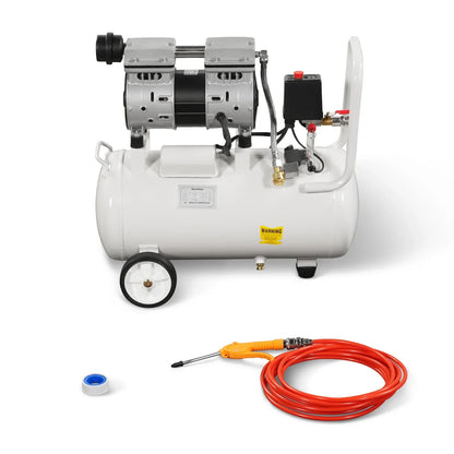 MechMaxx PC-30 Air Compressor 8 Gallon 600W 110V Oil-Free Quiet Electric Air Pump 0.7MPa 40L/min New