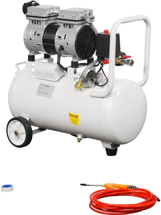 MechMaxx PC-30 Air Compressor 8 Gallon 600W 110V Oil-Free Quiet Electric Air Pump 0.7MPa 40L/min New