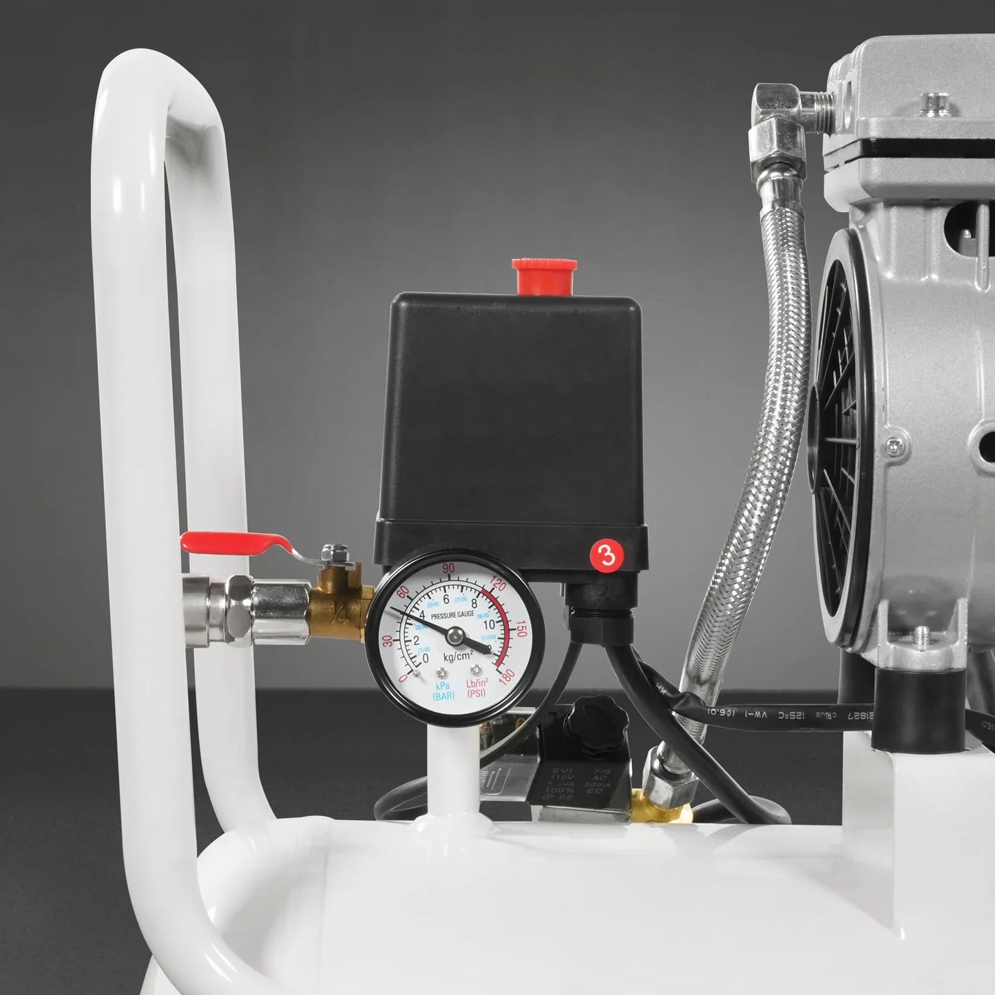 MechMaxx PC-30 Air Compressor 8 Gallon 600W 110V Oil-Free Quiet Electric Air Pump 0.7MPa 40L/min New