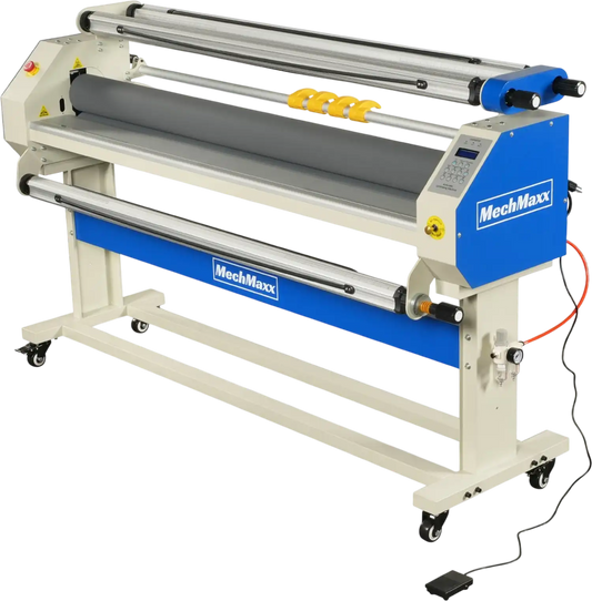 MechMaxx 120 Laminator 65" Wide Format Full-Auto Cold Heat Assisted Pneumatic Machine 4 Trimmers Infrared Heating Digital Control New