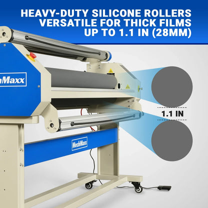 MechMaxx 120 Laminator 65" Wide Format Full-Auto Cold Heat Assisted Pneumatic Machine 4 Trimmers Infrared Heating Digital Control New