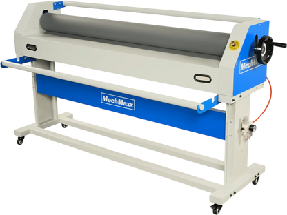 MechMaxx 1600-C1 Laminator 63" Wide Format Pneumatic Manual Cold Laminating Machine Portable Stand Included New