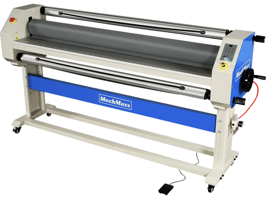 MechMaxx 1600-C3Pro Laminator 63" Wide Format Pneumatic Manual Cold Laminating Machine Portable Stand New