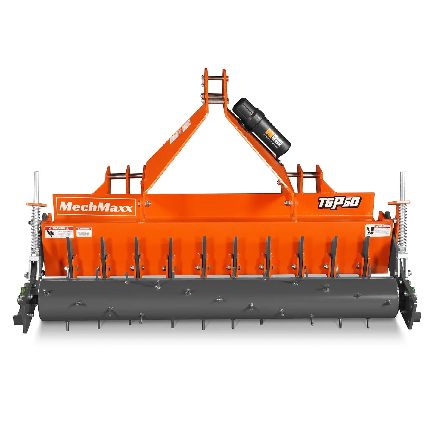 MechMaxx TSP60 Soil Pulverizer 60" Heavy Duty Single Spiked Roller 21 Shanks Category 1 2 3 Point Hitch Tractor Attachment New