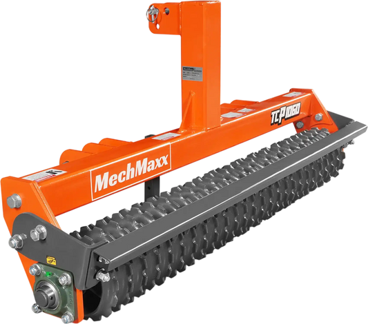 MechMaxx TCP1060 Cultipacker 60" 26 Ductile Iron Wheels Scraper Bar Category 1 and 2 3 Point Hitch Tractor Attachment New