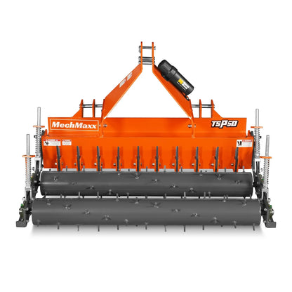 MechMaxx TSP60D Soil Pulverizer 60" Heavy Duty Double Spiked Roller 21 Shanks Category 1 and 2 3 Point Hitch Tractor Attachment New
