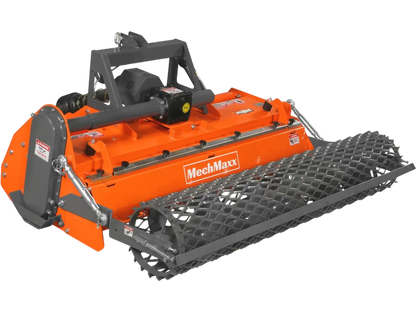 MechMaxx RSB65 Rotary Tiller 65" Stone Burier Reverse Rotary Tiller 3 Point Hitch Cat.1 Chain Drive PTO Shaft Included Slip Clutch 30-55 HP New