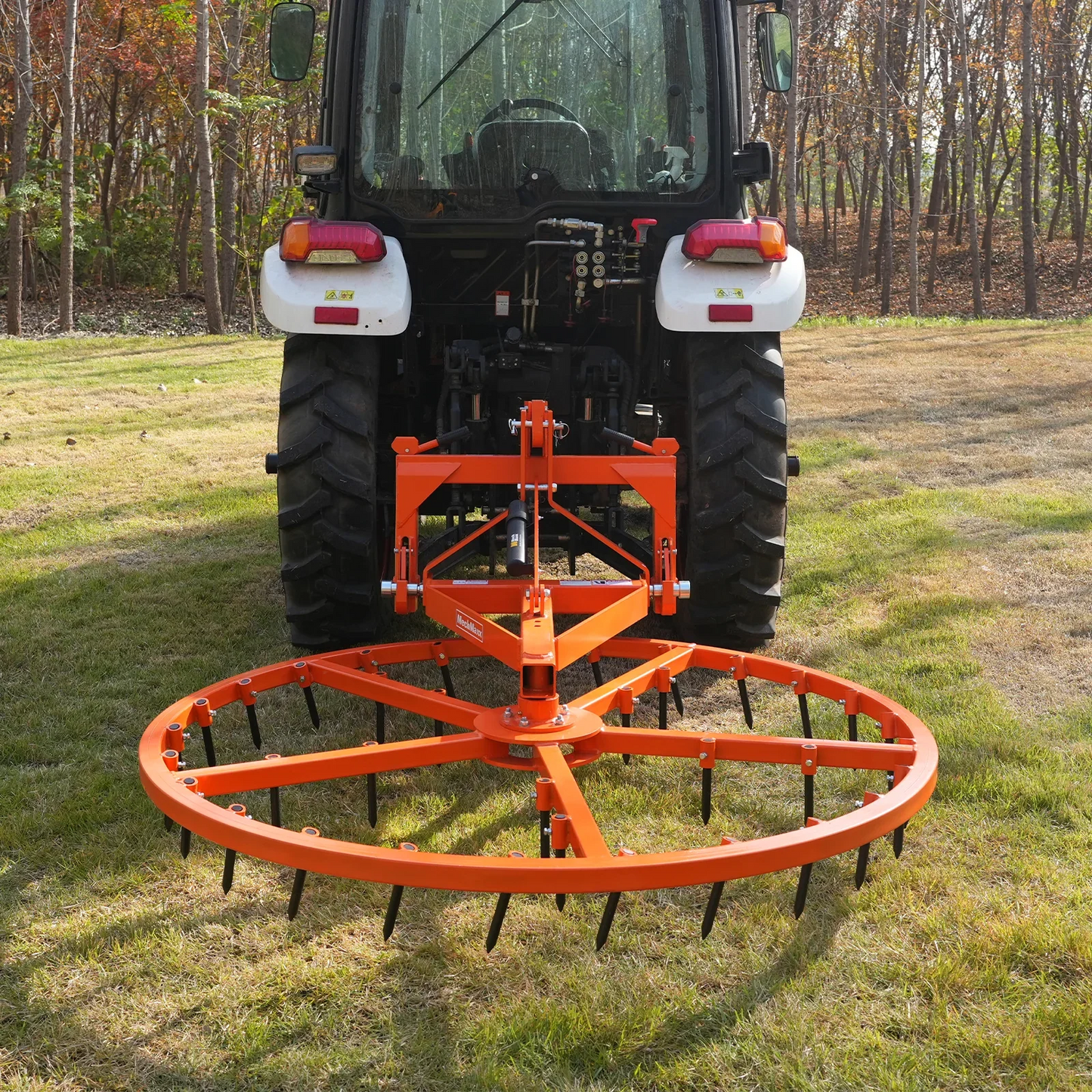 MechMaxx AHG72 Harrow Groomer 72" Arena Spin with 35 Tines Cat 1 3 Point Hitch Grooming Attachment New